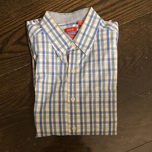 Izod Light Blue Plaid Men's Shirt